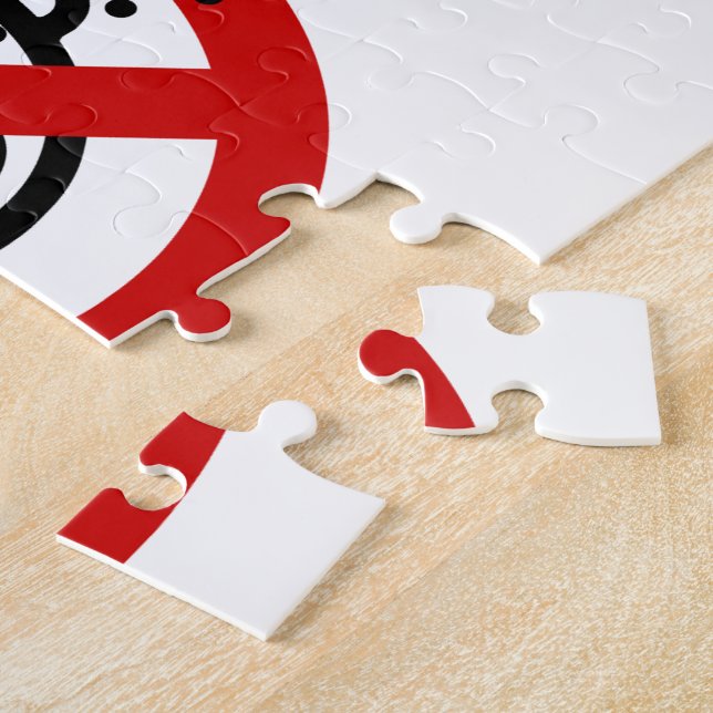 Puzzle NO HAY Bebés Llorando ⚠ Rótulo del aeropuerto tail (Lado)