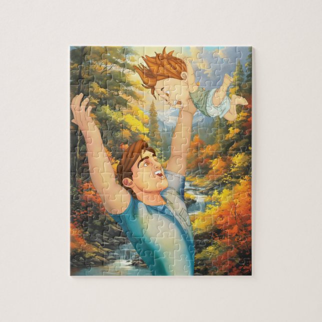 PUZZLE NO HAY NADA COMO UNA BUENA VENTAJA CON PAPÁ (Vertical)