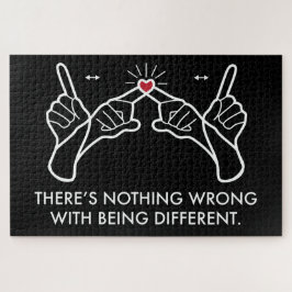Puzzle No hay nada malo en ser diferente