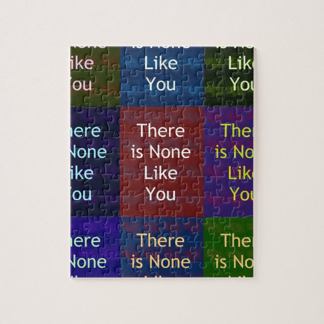 Puzzle "No Hay Ninguno Como Tú": La cuadrícula mosaico co (Vertical)