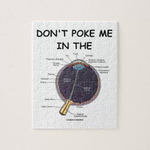 Puzzle No me empuje en (el humor de la anatomía del ojo)