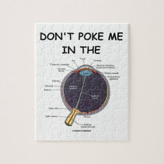 Puzzle No me empuje en (el humor de la anatomía del ojo)