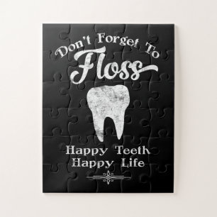 Puzzle No Olviden Floss Chalkboard