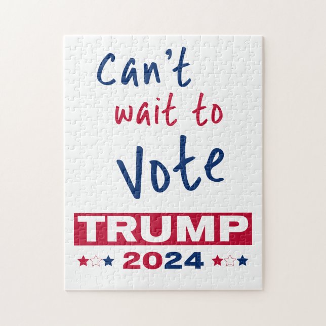 Puzzle No puedo esperar para votar TRUMP 2024 (Vertical)