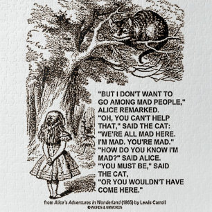 Puzzle No quiero ir entre los locos Alice Cheshire
