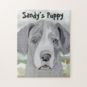 Puzzle "No te des por vencidas" Adorable gran dane pipa