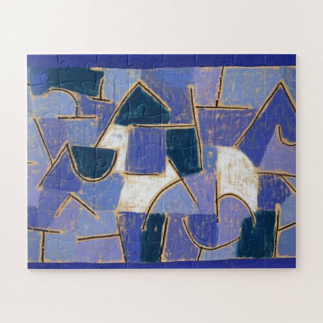 Puzzle Noche azul de Paul Klee, resumen (Horizontal)