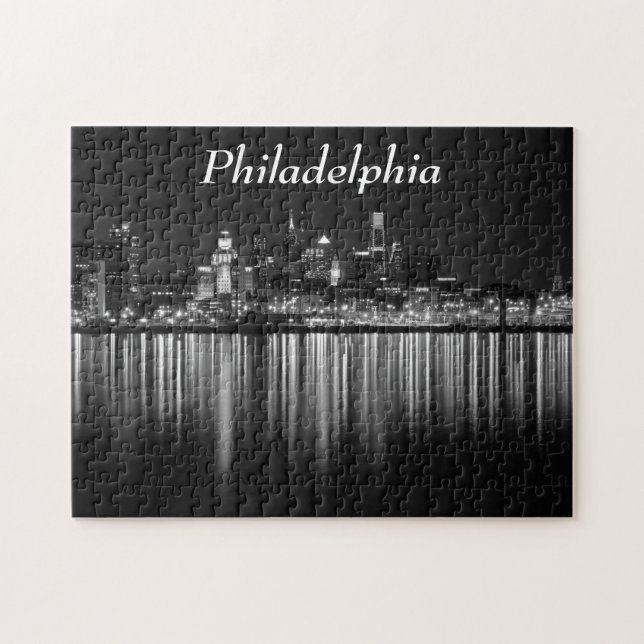 Puzzle Noche b/w de Philly (Horizontal)
