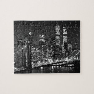 Puzzle Noche Black & White New York City