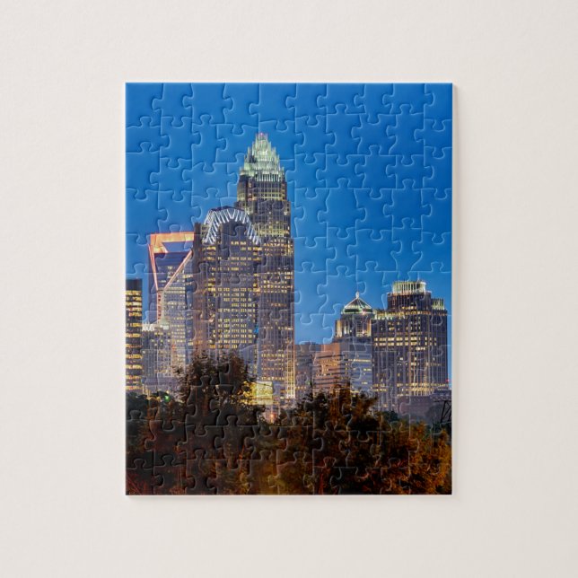 Puzzle noche de charlotte en carolina del norte (Vertical)