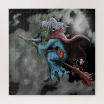 Noche de Halloween Espíritu asustado Volando Cráne