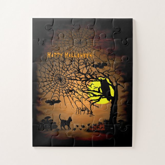 Puzzle Noche de Halloween, ¡Feliz Halloween! (Vertical)