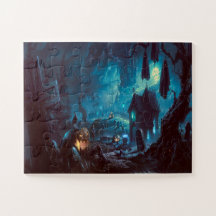 Noche de Halloween Luna llena patio de cementerio