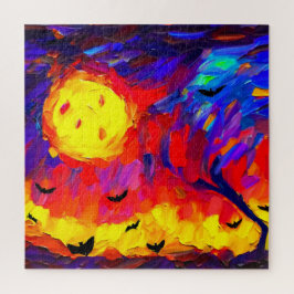 Puzzle Noche de Halloween Resumen Moderno