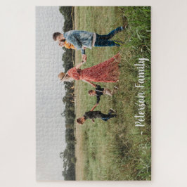 Puzzle Noche de juego divertida para fotos familiares Per