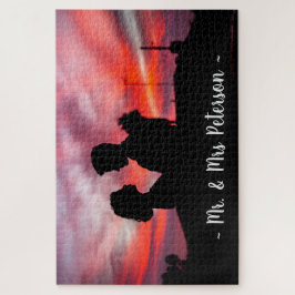 Puzzle Noche de juego divertida para parejas con foto y n