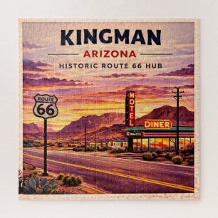 Puzzle Noche de juegos familiares en Kingman Ruta 66 Ariz