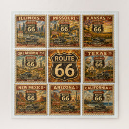 Puzzle Noche de Juegos Mosaico de Sello del Estado de la