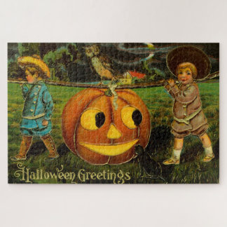 Puzzle Noche de la Cosecha de la Calabaza de Halloween po