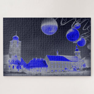 Puzzle Noche de los Navidades azules