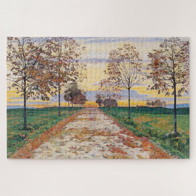 Puzzle Noche de otoño (por Ferdinand Hodler) (Horizontal)