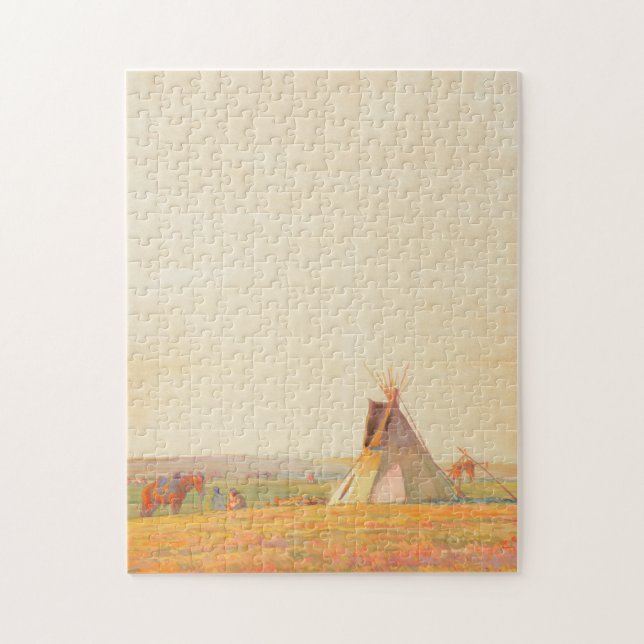 Puzzle Noche de Prairie, 1919, por Maynard Dixon (Vertical)