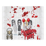 Puzzle Noche de terror<br><div class="desc">Chicas zombis y Poster de la momia Halloween</div>
