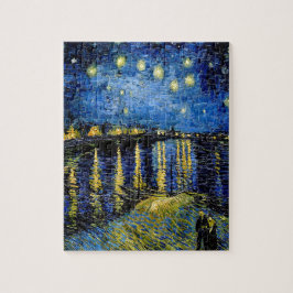 Puzzle Noche De Vincent Van Gogh Starry Sobre El Ródano 1