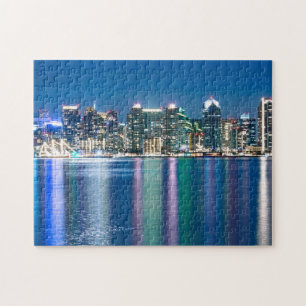 Puzzle Noche del Skyline de San Diego