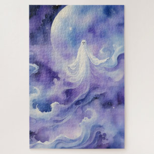 Puzzle Noche embrujada - Espíritu fantasmal en las estrel
