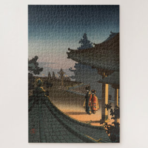 Puzzle Noche en el templo de Miidera, por Tsuchiya Koitsu