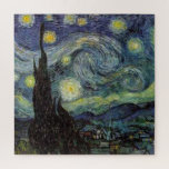 Puzzle Noche estrellada - Arte de pintura de van Gogh<br><div class="desc">Desde la lámpara del minero de Nuenen hasta la que colocó en su ventana siguiendo la escena con Gauguin; desde la estrella de la noche que anotó en 1875 en Corot Olive Orchard a la carta que le escribió a su hermano en agosto de 1888, en la que decía: "Algún...</div>