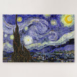 Puzzle Noche estrellada de Van Gogh, 1889<br><div class="desc">El cuadro, muy bien acogido como el magnum opus de Van Gogh, ofrece una vista nocturna al exterior de su ventana de la sala de sanatorio, aunque se pintó de memoria durante el día. Imagen de dominio público. Contacte con Patrones y pinturas y gráficos para solicitudes especiales. © Copyright 2020...</div>