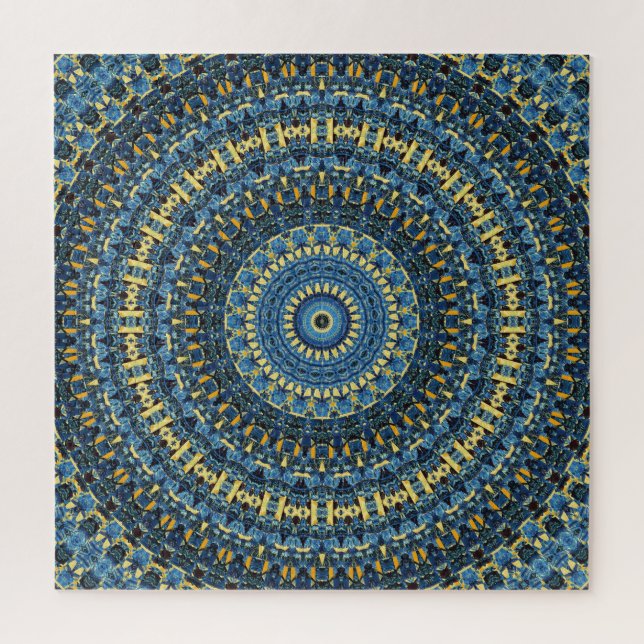 Puzzle Noche estrellada de Van Gogh abstracta groovy boho (Vertical)