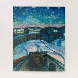 Puzzle Noche estrellada | Edvard Munch | Foto Impresión