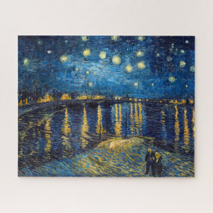 Puzzle Noche estrellada en el Ródano   Van Gogh