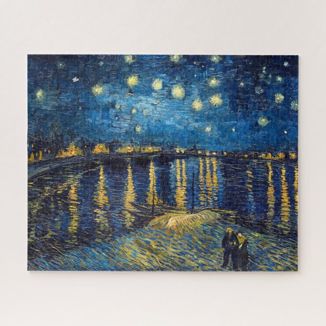 Puzzle Noche estrellada en el Ródano | Van Gogh | (Horizontal)