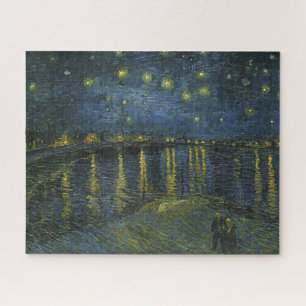 Puzzle Noche estrellada en el Ródano, Vincent van Gogh