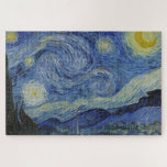 Puzzle "Noche estrellada" por Van Gogh<br><div class="desc">Este diseño presenta una reproducción sin alteraciones ni ediciones muy alta de la famosa pintura "Starry Night" de Van Gogh.</div>