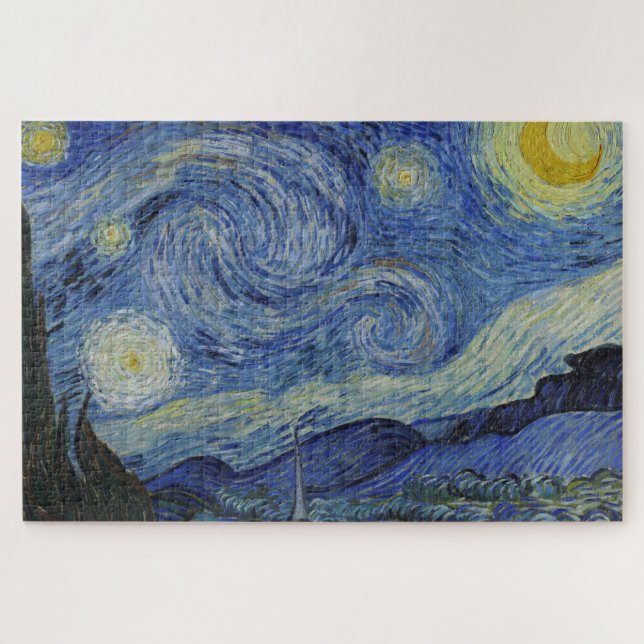 Puzzle "Noche estrellada" por Van Gogh (Horizontal)