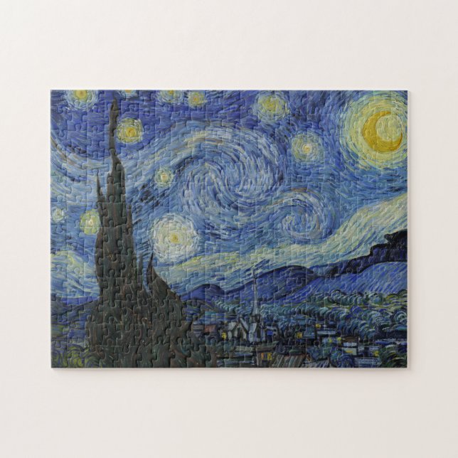 Puzzle "Noche estrellada" por Van Gogh (Horizontal)