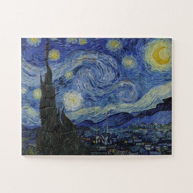 Puzzle "Noche estrellada" por Van Gogh (Horizontal)