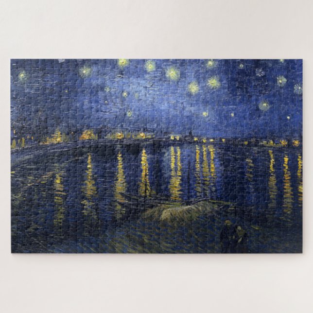 Puzzle Noche estrellada sobre el Ródano (Horizontal)