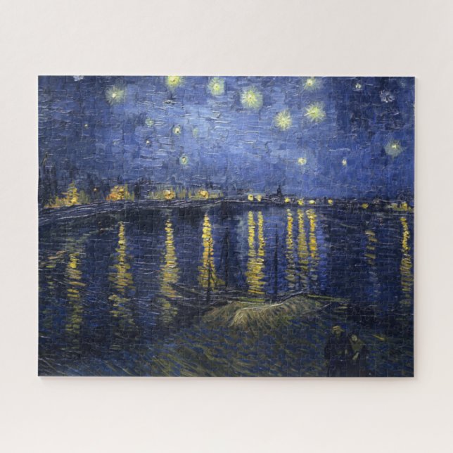Puzzle Noche estrellada sobre el Ródano (Horizontal)