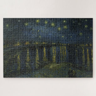 Puzzle Noche estrellada sobre el Ródano, pintura al óleo 