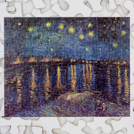 Puzzle Noche estrellada sobre el Ródano por Vincent van G