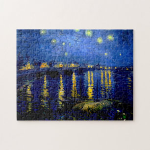 Puzzle Noche estrellada sobre el Ródano Vincent Van Gogh