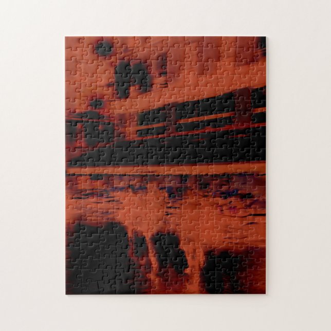 Puzzle Noche roja de París. Movimiento borroso de Guay (Vertical)