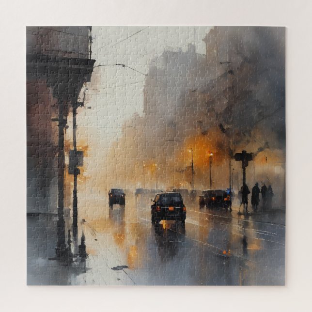 Puzzle Noche urbana Misty (Vertical)