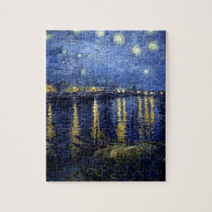 Puzzle Noche Van Gogh Starry Sobre Rhone